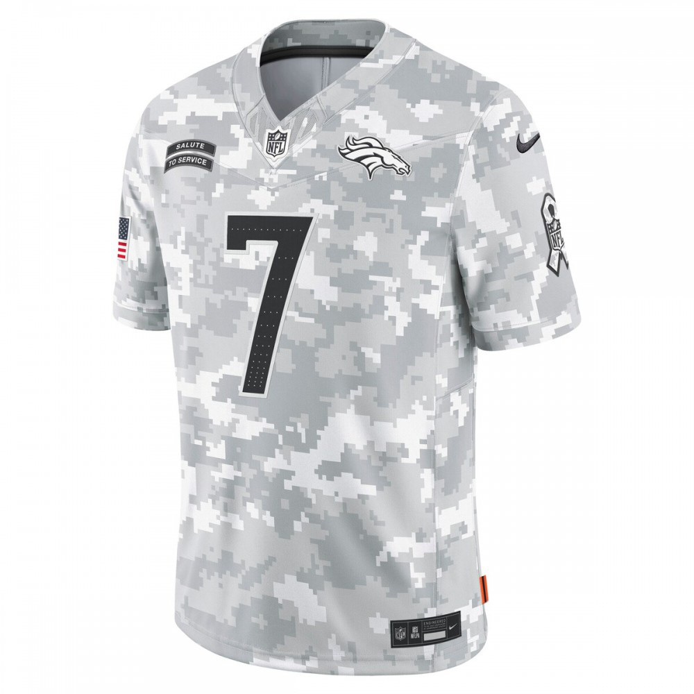 John Elway Denver Broncos Nike 2024 Salute to Service Retired Player Limited Jersey - Arctic Camo-GridironStore